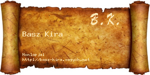 Basz Kira névjegykártya
